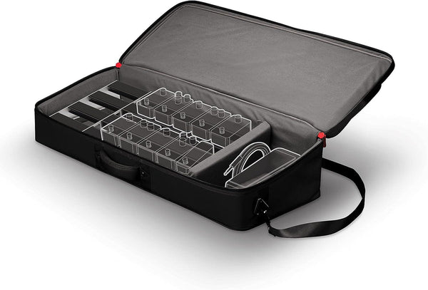 D'Addario XPND Guitar Pedal Board Case - Backline Pedalboard Transporter - Pedal Board Carry Case For XPND 1 Or Single Row Pedal Boards - Padded Carry Strap And Dividers