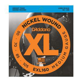 D'Addario EXL160 Nickel Wound Bass, Medium, 50-105, Long Scale - British Audio