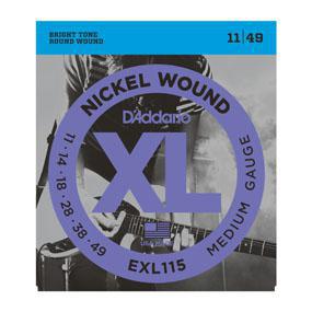 D'Addario EXL115 Nickel Wound, Medium/Blues-Jazz Rock, 11-49 - British Audio