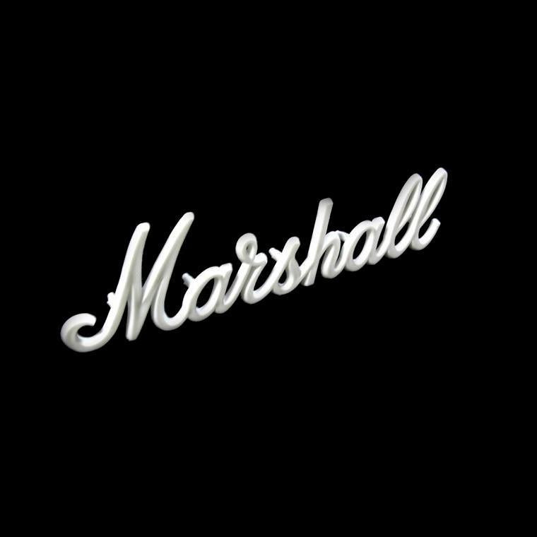 Marshall 6" OEM White Script Logo - British Audio