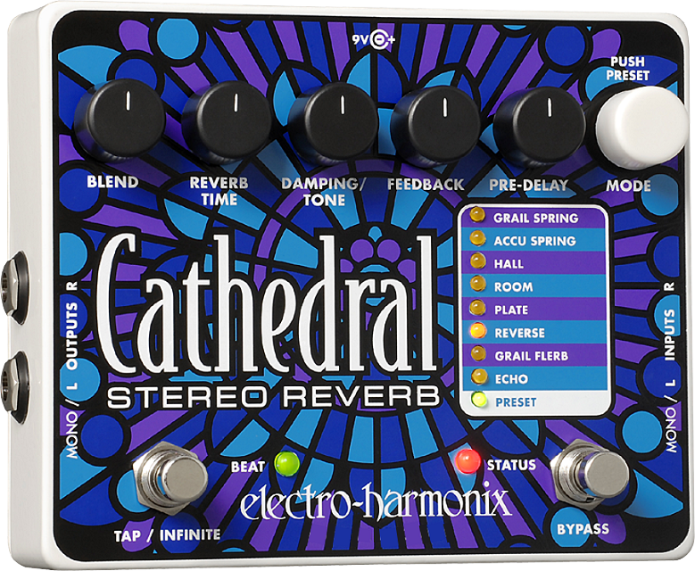 Electro-Harmonix Cathedral Stereo Reverb Pedal - British Audio