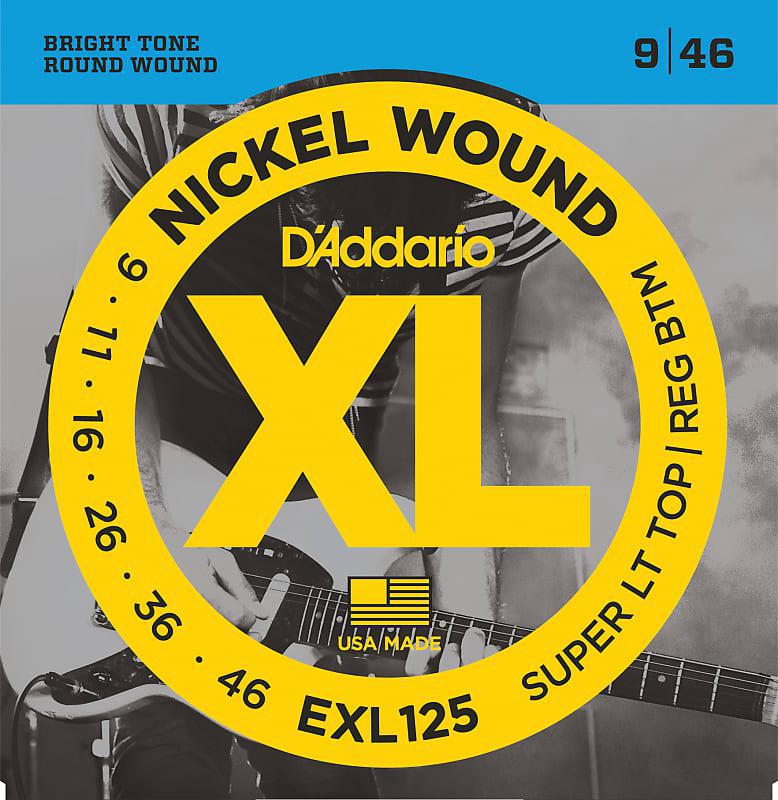 D'Addario EXL125 Nickel Wound, Super Light Top/ Regular Bottom, 09-46 - British Audio