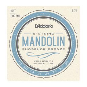D'Addario EJ73 Mandolin Strings, Phosphor Bronze, Light, 10-38 - British Audio