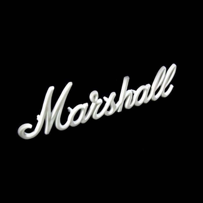Marshall 9" OEM White Script Logo - British Audio
