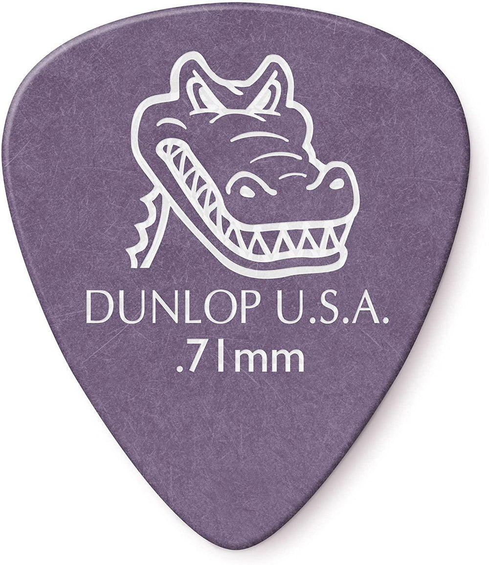 Dunlop 417P.71 Gator Grip, Purple, .71mm, 12/Player's Pack