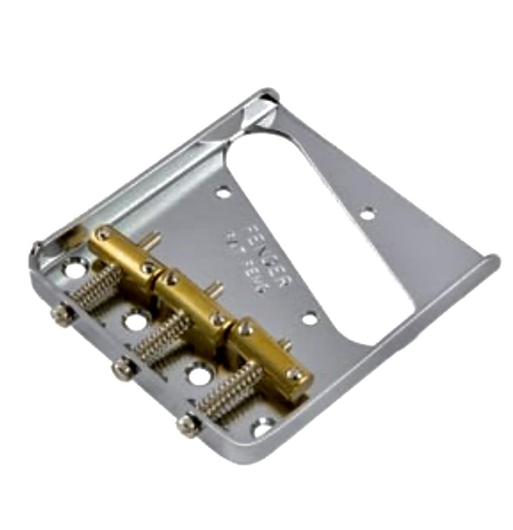 Fender 3-Saddle American Vintage Telecaster Bridge Assembly | Chrome | MPN 0990806100