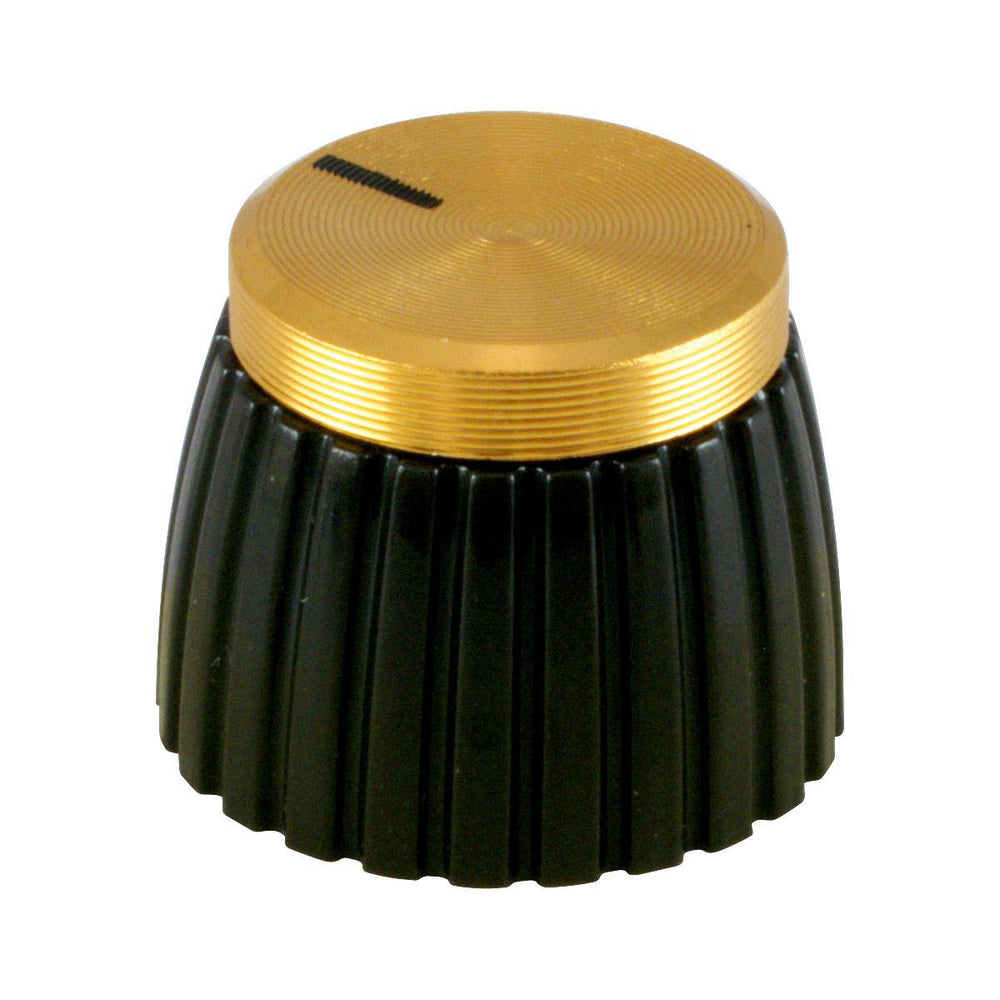 Marshall Push-On Knob Brown & Gold | DSL Heads | D-Shaft | Part# KNOB-90048