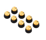 Marshall Knob Pack (8) Brown & Gold | DSL, JVM, Studio Series Heads | D-Shaft | Genuine OEM #PACK-00076