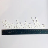 Marshall 9" White Script Logo - OEM Replacement-Part # LOGO-00004