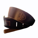 British Audio 2.5" Soft Adjustable Genuine Cowhide Straps Stitched Brown or Black