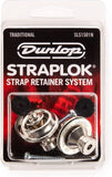 JIM DUNLOP SLS1501N Straplok® Traditional Strap Retainer System, Nickel