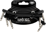 Ernie Ball Flex Patch Cable 3in - Black - 3 Pack