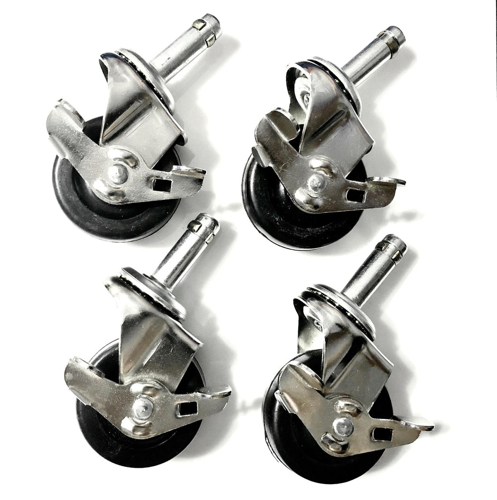 4 x Locking Amp Casters /  Wheels For Fender, SWR, Gallien-Krueger, Ampeg Replacement