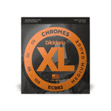 D’Addario ECB82 Chromes Flatwound Bass Strings — Medium 50-105, Long Scale