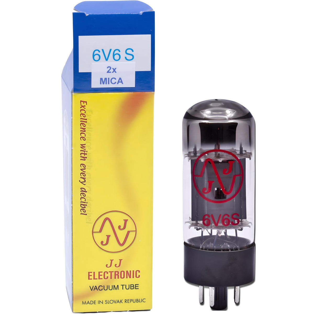 JJ 6V6S Double Mica Matched & Burned In Pair | Built for Stability