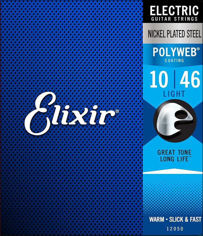 Elixir 10-46 Electric Guitar Strings w POLYWEB Coating Light