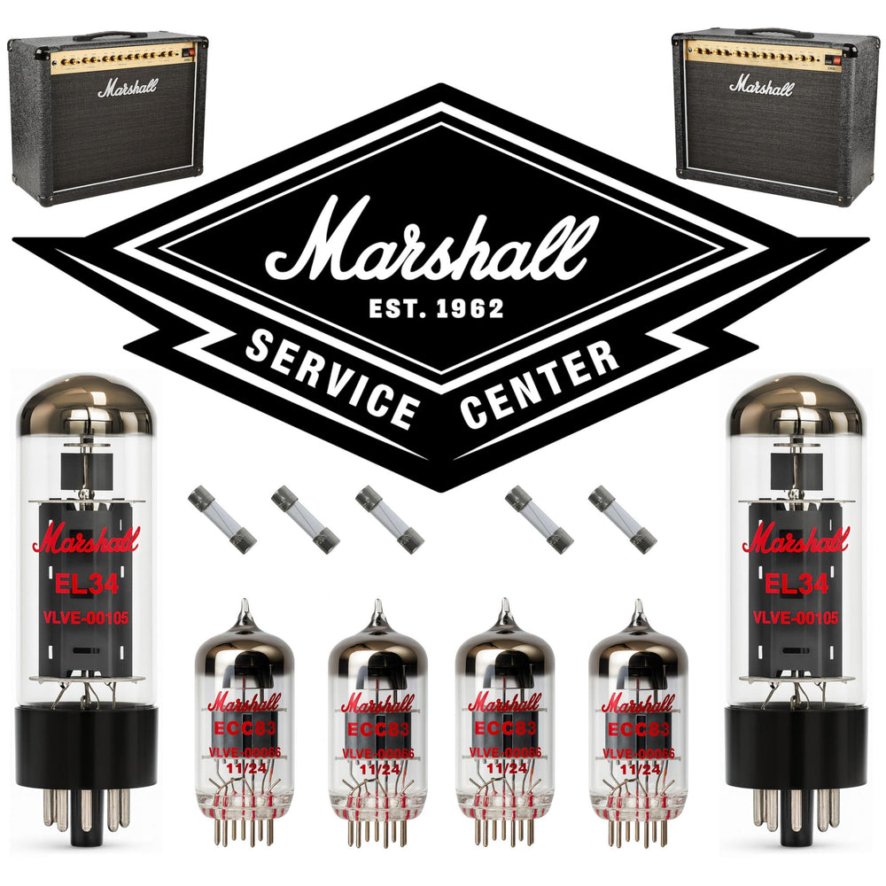 Marshall DSL40 Repair Kit | Tube & Fuse Set | DSL40C & DSL40CR | USA 120v
