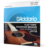 D'Addario Guitar Strings EFT16 Light 12-53