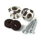 JIM DUNLOP Straplok Dual Design Strap Button Set-Black-2/Set 2PSLS033BK