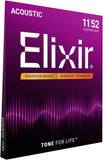 Elixir Strings, Acoustic Guitar Strings, Phosphor Bronze with NANOWEB Coating 6 String Set Custom Light 11-52 16027