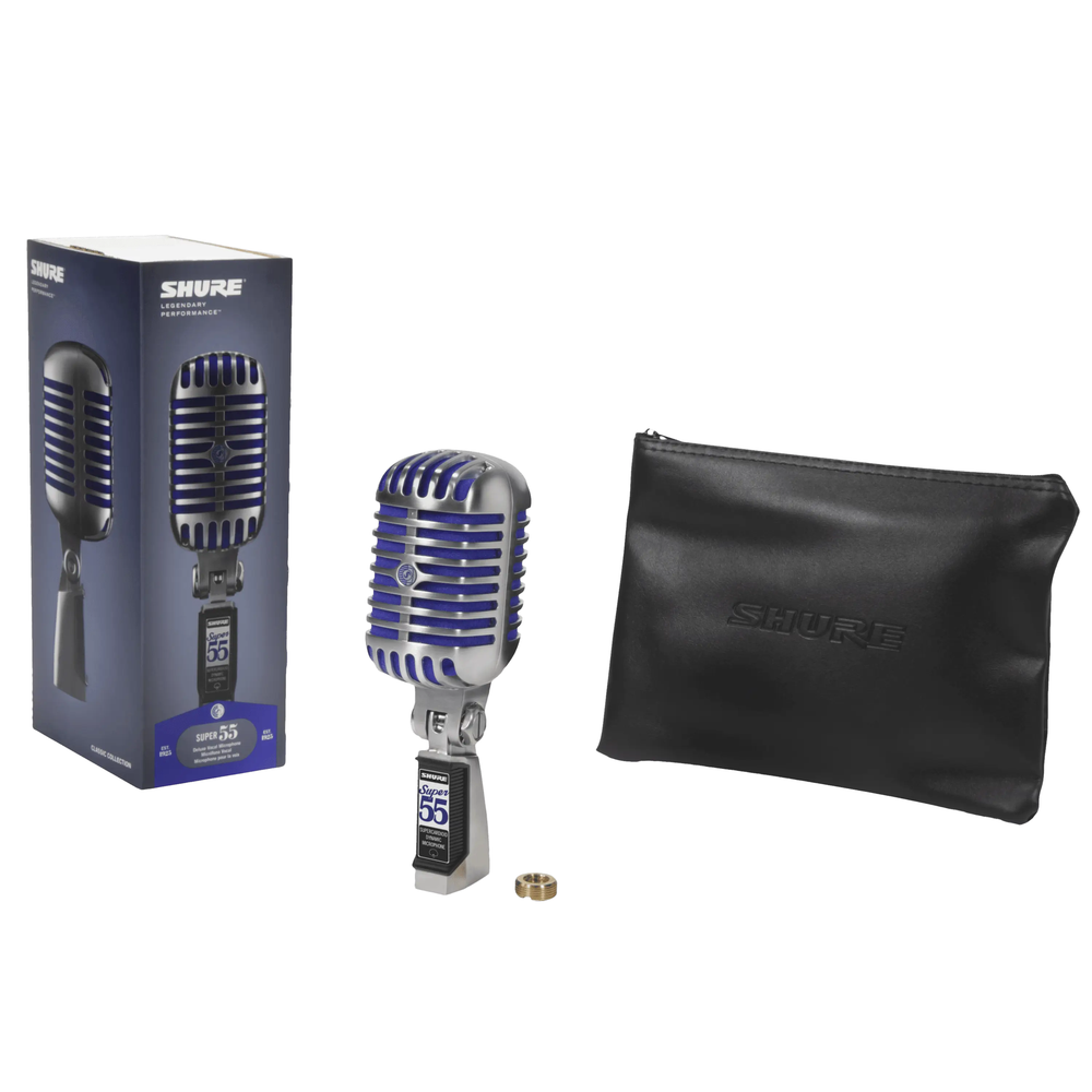 Shure Super 55 Deluxe Vocal Microphone | Iconic Style with Modern Performance
