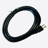 British Audio 12ft Power Cord 18 or 16 AWG, 3 Conductor, Black, Bare End