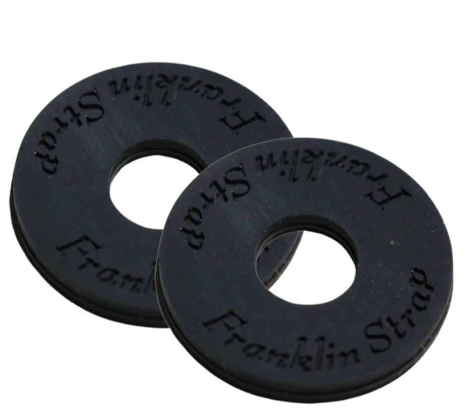 Franklin Guitar Strap BLACK Strap Locks Set of Two Keepers K-BK