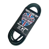 British Audio Pro Performance Silent Instrument Cable - Right Angle Silent to Straight  Braid