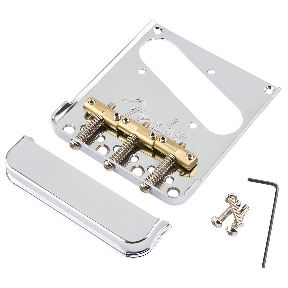 3-Saddle American Pro Telecaster® Bridge Assembly | Part# 0992005000 | Chrome