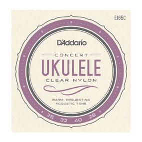 D'Addario EJ65C Pro-Arté Custom Extruded Ukulele, Concert - British Audio