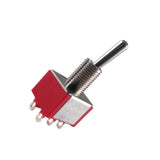 Carling Mini Toggle Guitar Switch,  DPDT, 2 Position (on-on) Coil Tapping or Series/Parallel