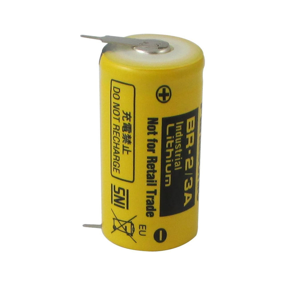 Panasonic BR-2/3AE2SP Battery - 3V Lithium 2/3 A with 3 Pins