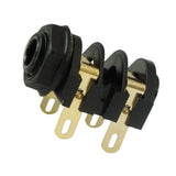 4 x Marshall® Speaker Output Jack Upgrade / Cliff UK 1/4" ~ Black Nut,  Gold Contacts