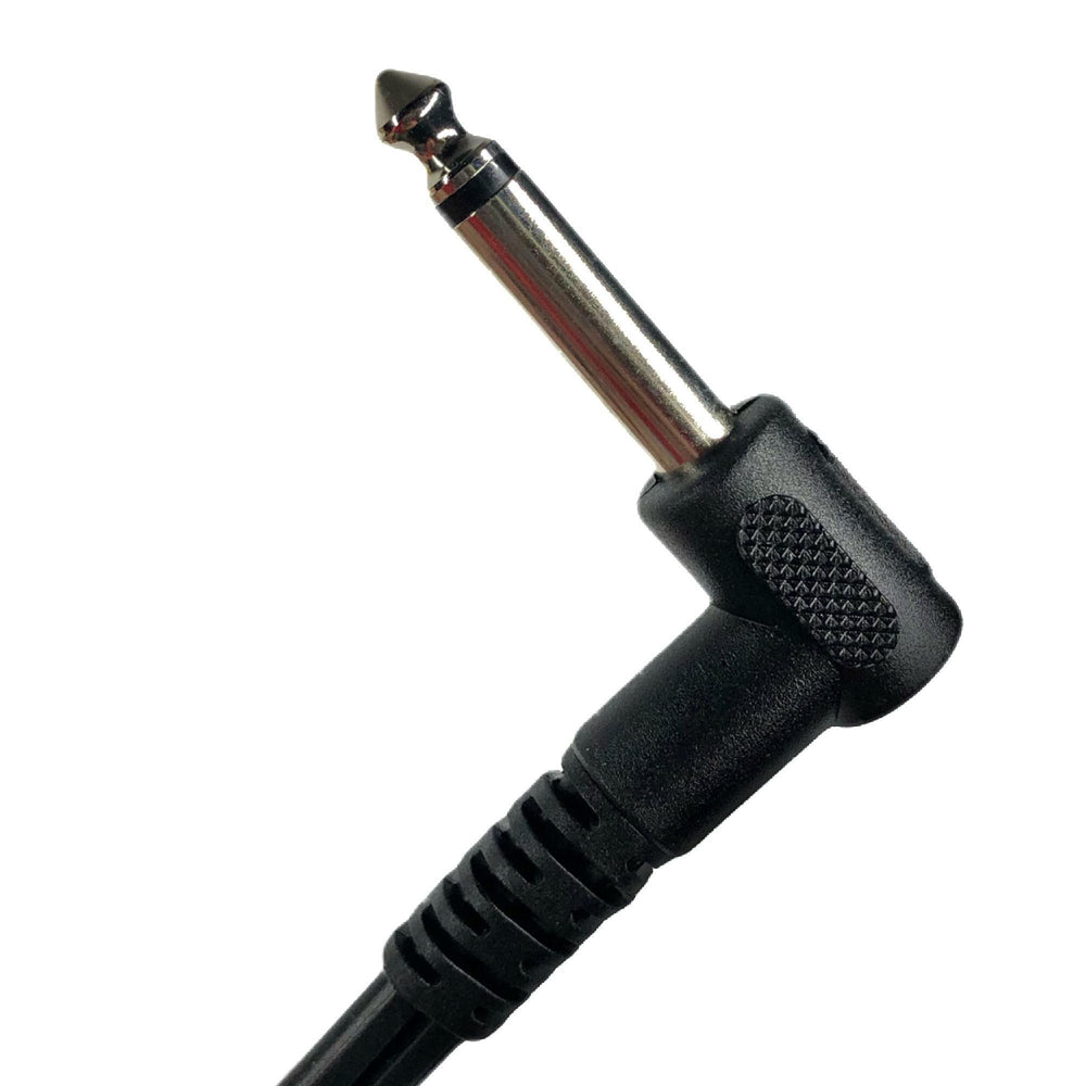 1/4 Inch Right Angle Speaker Cable 16 AWG - 2ft