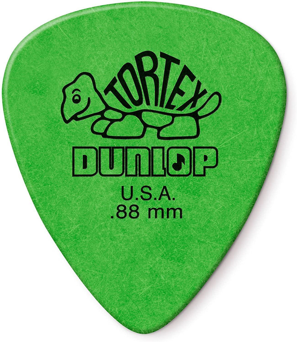 Dunlop Tortex Standard 418P.88mm Green Guitar Pick - 12 Pack