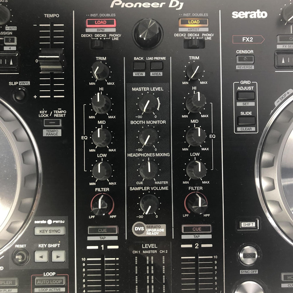 Pioneer DJ DDJ-SR2 - DVS-compatible, Bus-powered 4-deck Digital DJ Controller with 2-channel Mixer and 4-channel USB Audio Interface; Serato DJ Pro and Serato  Pre-Owned