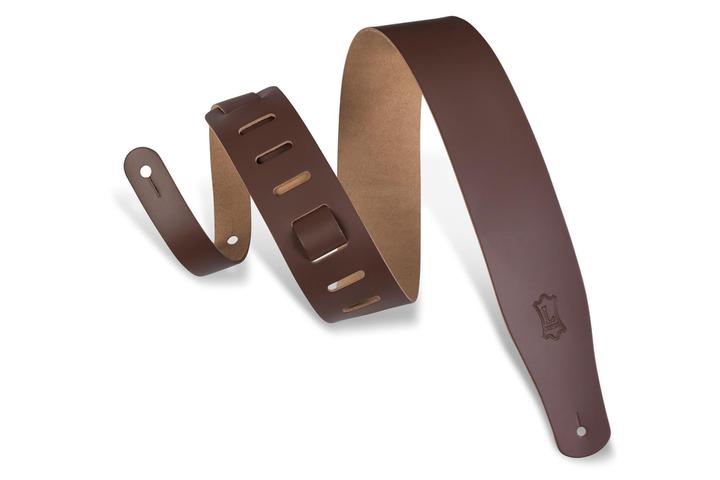 Levy's Leather Classic Series Guitar Strap, Brown - British Audio