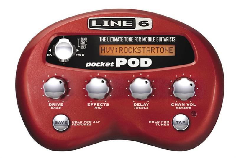 bass amp emulator pedal Line 6 Pocket POD Guitar Amp Emulator