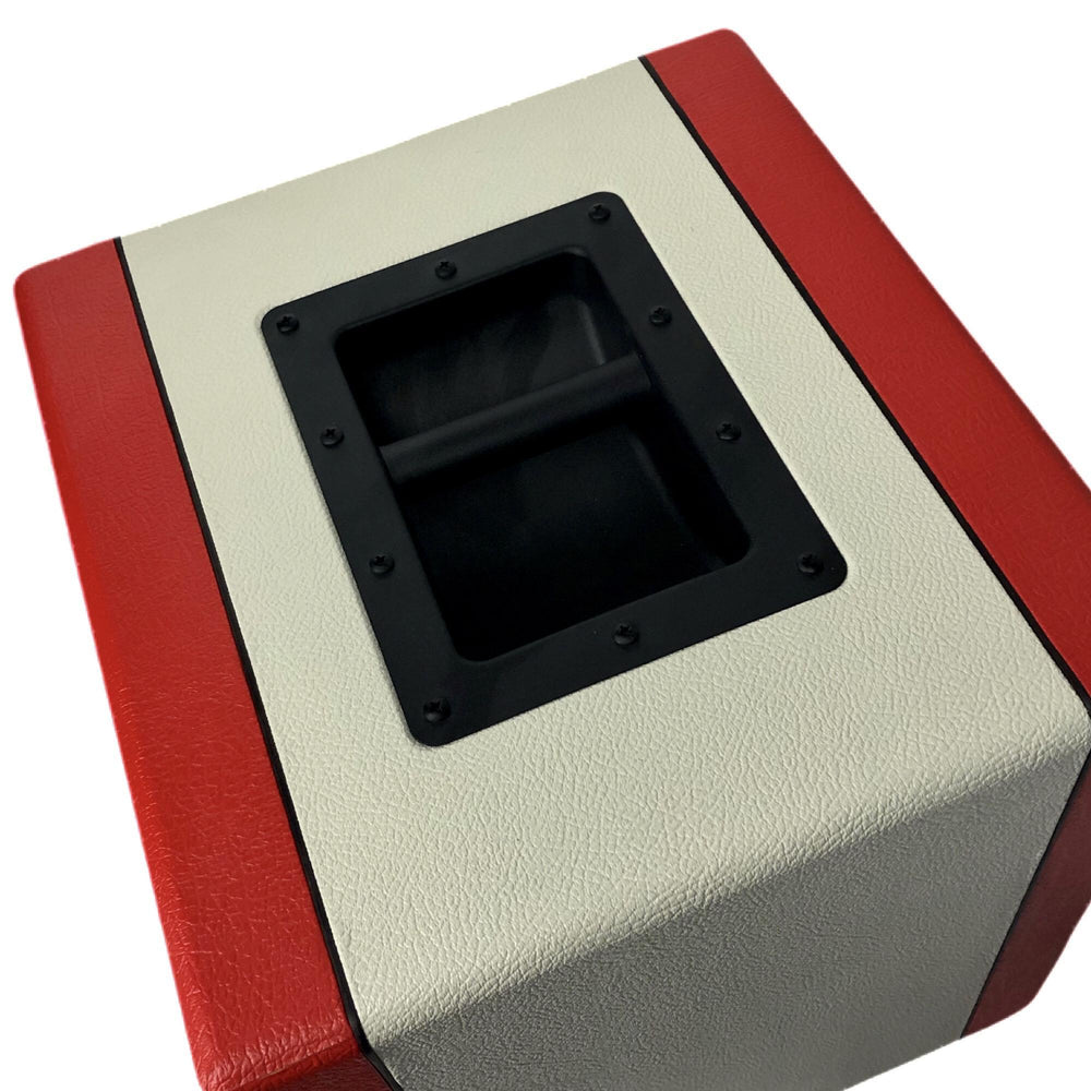Sam Hill Custom Front Load Speaker Cabinet Red Multi 1x12"