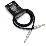 British Audio Pro Performance Speaker Cable - Straight to Straight (Black Jacket) 14 AWG - British Audio