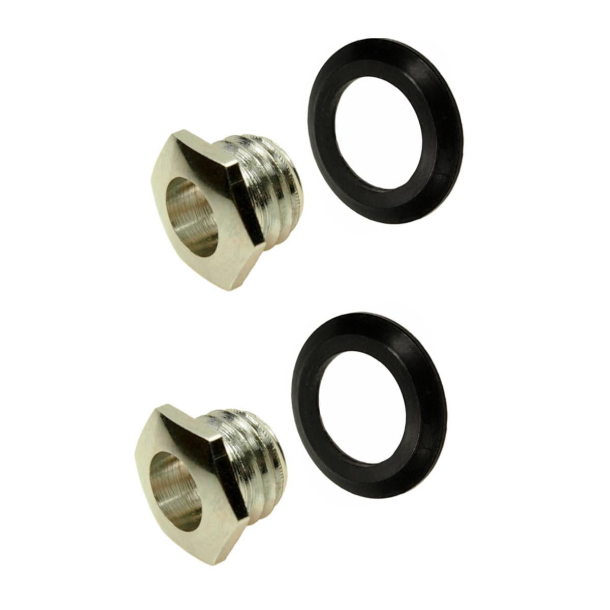 Marshall　ジャンク品 Marshall Jack Chrome Nut & Black Washer Bezel for 1/4