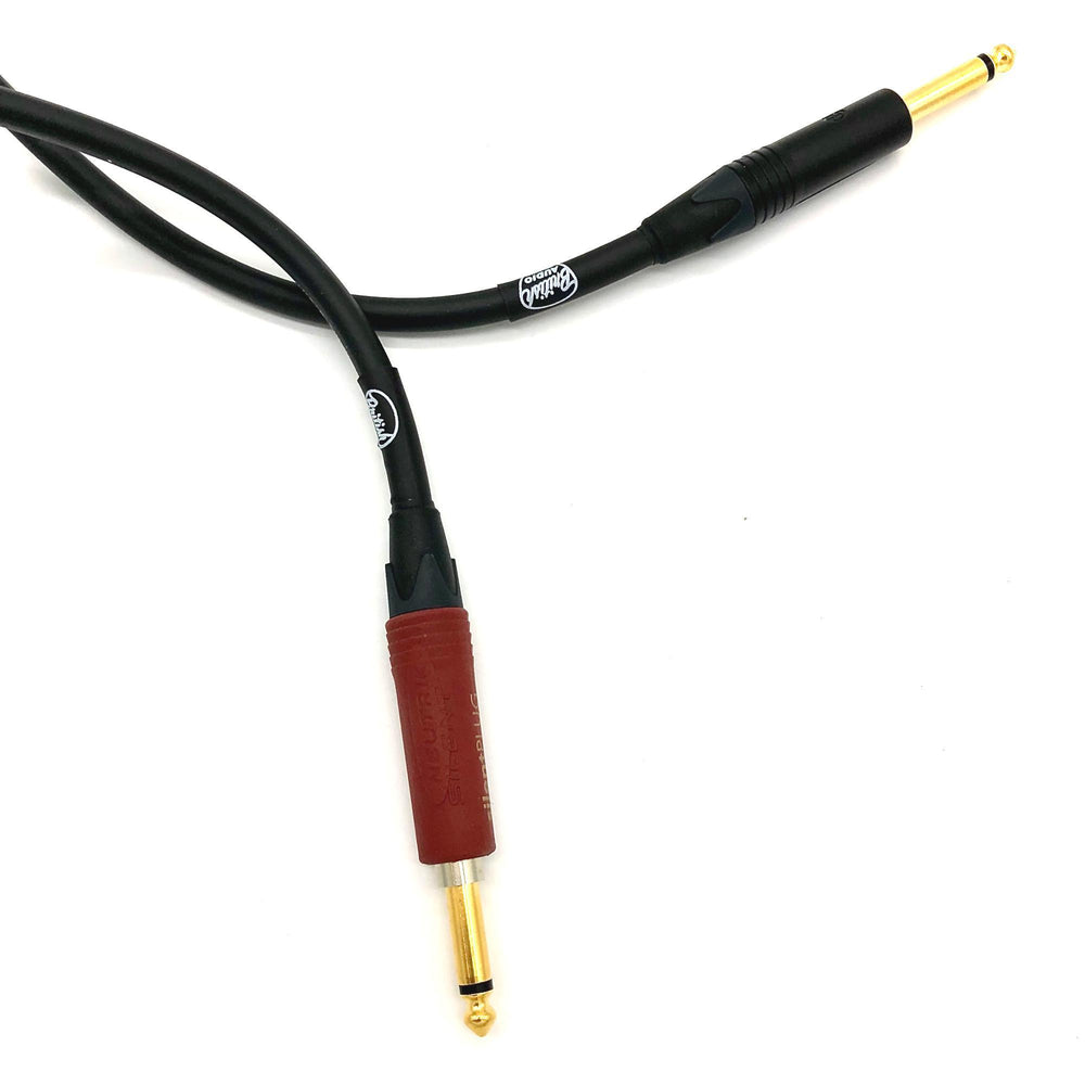 British Audio Pro Performance Silent Instrument Cable - Straight Silent to Straight (Black Jacket) - British Audio