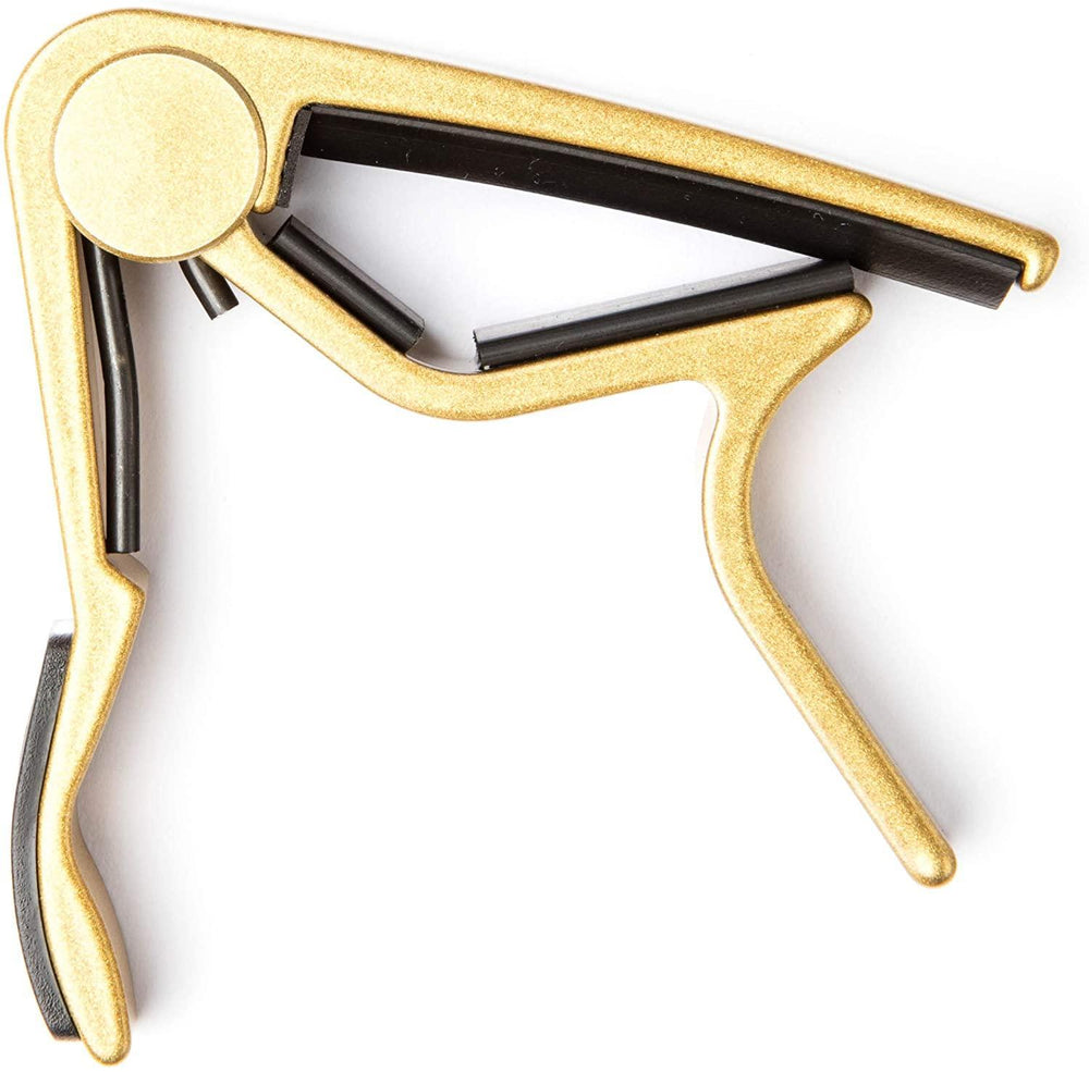 Jim Dunlop Acoustic Trigger, Curved, Gold Guitar Capo (83CG)