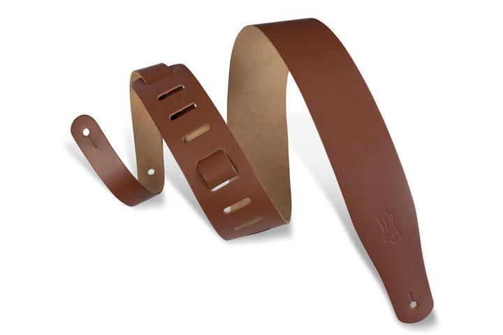 Levy's Leather Classic Series Guitar Strap, Walnut - British Audio