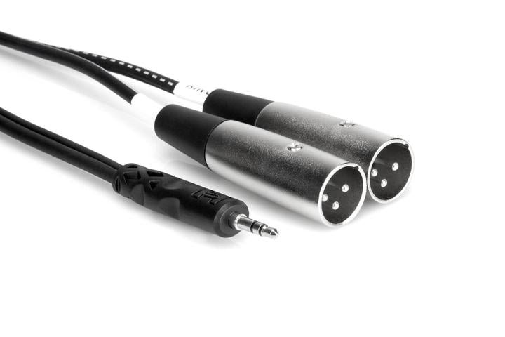 Hosa Technology Stereo Breakout 3.5 mm TRS to Dual XLR3M, 2 m - British Audio