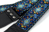 Couch Hendrix Style Electric Blue Hippie Weave Guitar Strap - British Audio