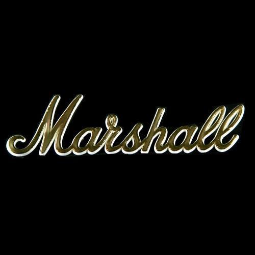 Marshall 6" OEM Gold Script Logo - British Audio
