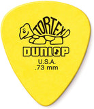 Dunlop Tortex Standard 418P.73mm Yellow Guitar Pick - 12 Pack