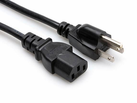 Power Cable 12' for Roland® and Boss® US Amps IEC 120V - British Audio