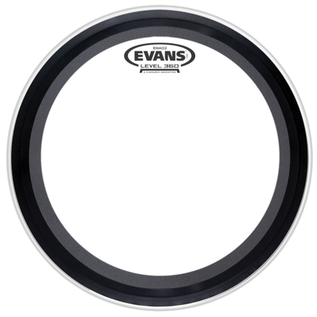 Evans EMAD2 (2-Ply) Clear 22" Batter Kick Head - British Audio